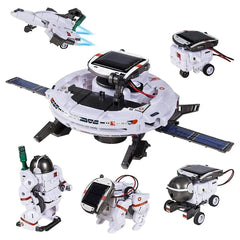 12-in-1 Solar Robot Science Kit - DIY Educational Building Toy, STEM Learning Tool for Kids