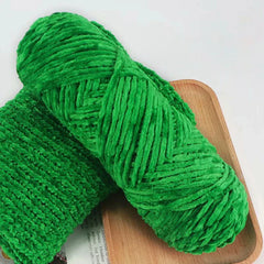 95g Chenille Velvet Yarn Soft Knitting Wool Crochet Craft Set