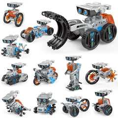12-in-1 Solar Robot Science Kit - DIY Educational Building Toy, STEM Learning Tool for Kids