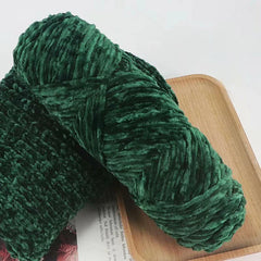 95g Chenille Velvet Yarn Soft Knitting Wool Crochet Craft Set