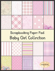 Baby Girl Scrapbook Paper Pad 20 Design Craft Background Sheets