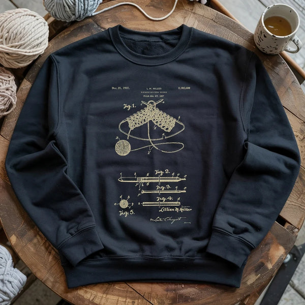 Vintage Knitting Pattern Sweatshirt